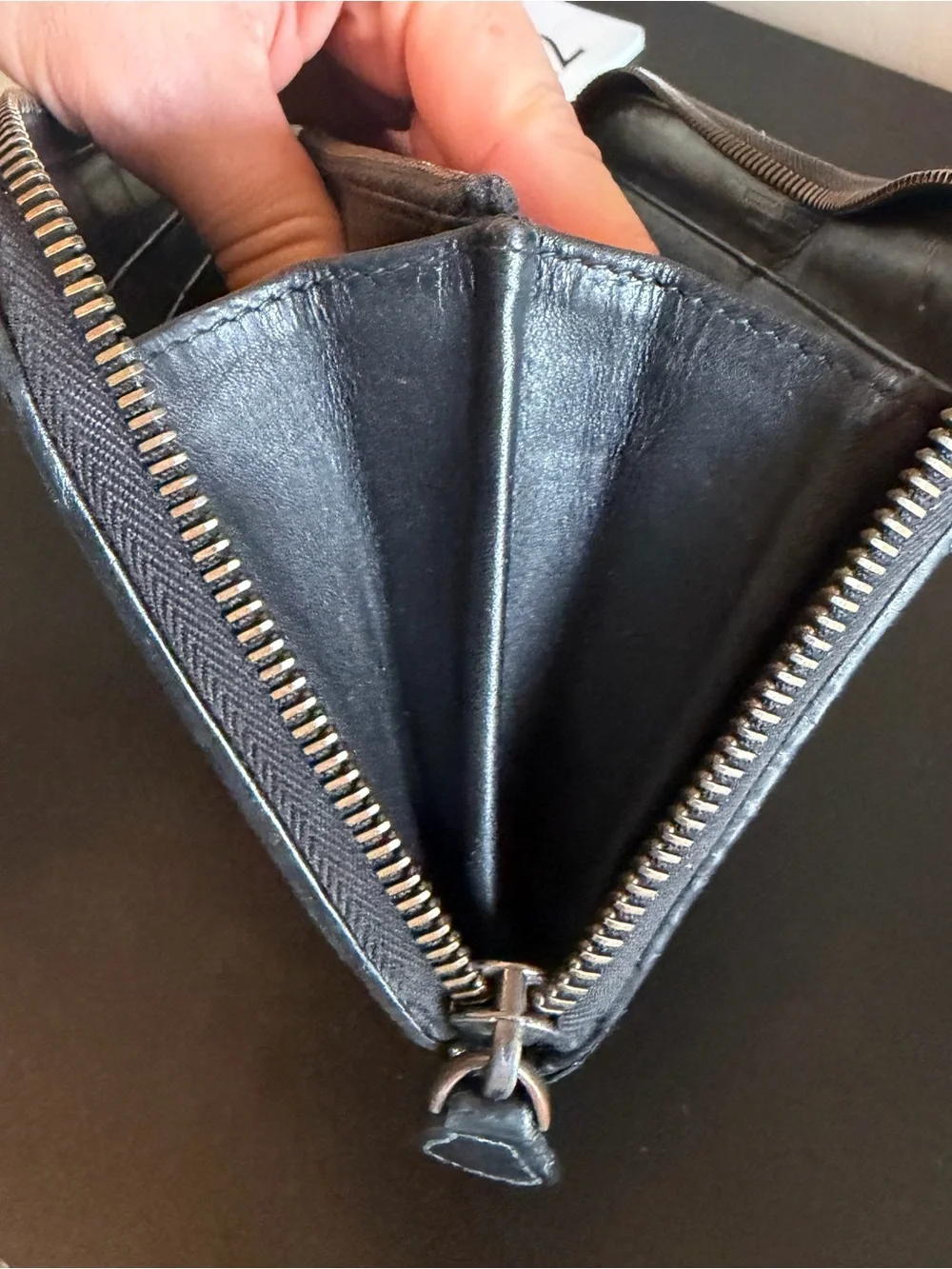 Authentic Bottega Veneta Classic Black Wallet